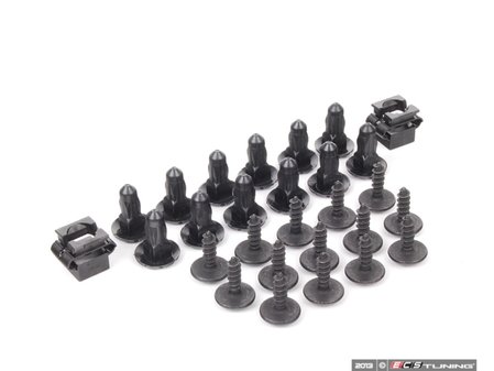 ES#2707748 - N91057001KT1 - Front Fender Liner Hardware Kit - Priced Each - Includes required hardware to secure one front fender liner - Assembled By ECS - Audi