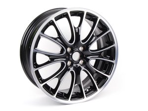 ES#250390 - 36116784136 - R113 JCW LM Rad Cross Spoke Wheel 18" (4x100) Gloss Turned Black - Priced Each - (NO LONGER AVAILABLE) - 18 x 7J ET:52 - Genuine MINI - 
