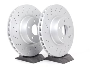 ES#2712883 - 2204212512KT3 - Front Brake Rotors - Pair - Featuring a protective Meyle Platinum coating - Meyle - Mercedes Benz
