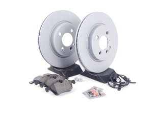 ES#2597262 - 34111502891KT15 - Front Brake Service Kit - Featuring Zimmerman rotors and ECS DD23 "Daily Driver" ceramic pads - Assembled By ECS - MINI