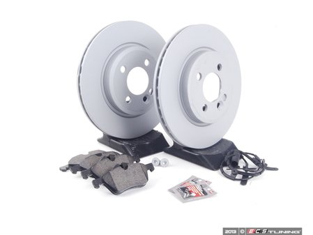 ES#2597262 - 34111502891KT15 - Front Brake Service Kit - Featuring Zimmerman rotors and ECS DD23 "Daily Driver" ceramic pads - Assembled By ECS - MINI