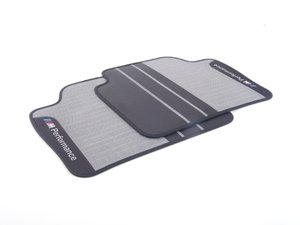 ES#2607550 - 51472241470 - M Performance Carpeted Floor Mats - rear - Textile floor mats with M Performance logo - Genuine BMW M Performance - 