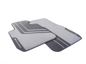 ES#2607549 - 51472241468 - M Performance Carpeted Floor Mat - Front - (NO LONGER AVAILABLE) - Textile floor mats with M Performance logo - Genuine BMW - 