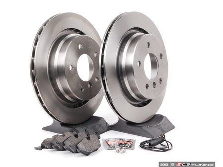 ES#2986783 - 34351181344KT2 - Rear Brake Service Kit - Featuring Brembo rotors and low-dust ECS DD23 ceramic pads. - Assembled By ECS - BMW