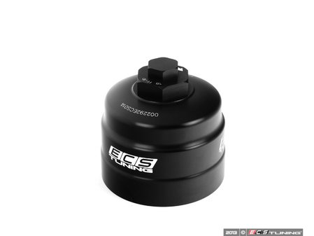 ES#2998988 - 002292ECS01 - Billet Aluminum Oil Filter Housing Cap - Aluminum oil filter housing replacement for plastic OE housing cap - ECS - Audi Volkswagen