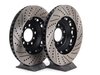 ES#2712810 - 001004ECS01AKT - 2-Piece Lightweight Front Brake Rotors - Pair (360x30) - Direct bolt-on cross-drilled and slotted replacement - 2-piece semi-floating rotors offer reduced weight and additional cooling capacity versus OEM for improved braking, handling, and ride quality! - ECS - BMW