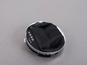 ES#47977 - 25162752946 - Selector Lever Boot - Chrome Trim - Attaches to the shifter console base, Contains PRND and M/S - Genuine MINI - MINI