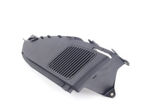 ES#113804 - 51438189203 - Rear Speaker Trim - Driver (Left) - Schwarz/Black - Used to mount the rear speaker and serves as support for package tray - Genuine BMW - BMW