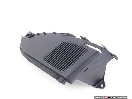 ES#113804 - 51438189203 - Rear Speaker Trim - Driver (Left) - Schwarz/Black - Used to mount the rear speaker and serves as support for package tray - Genuine BMW - BMW