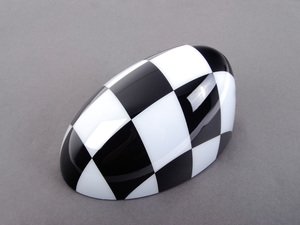 ES#78733 - 51140301501 - Mirror Cap Checkered Flag - Left - (NO LONGER AVAILABLE) - Upgrade or replace your MINI side mirror cap - Genuine MINI - 