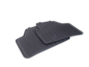 ES#2599328 - 51472336795 - E84 All Weather Rubber Floor Mats - Black - Genuine BMW Rear Rubber Mats - Genuine BMW - BMW