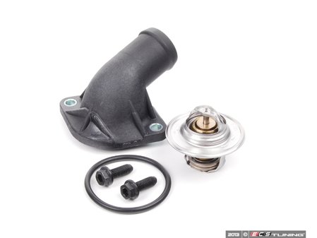 ES#2580969 - 030121121BKT - Complete Thermostat Replacement Kit - Includes a genuine 87C thermostat, housing, o-ring and stretch bolts - Genuine Volkswagen Audi - Volkswagen