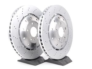 ES#2749057 - 420615301DKT3 - Front Brake Rotors - Pair (365x34) - Restore the stopping power in your vehicle - Genuine Volkswagen Audi - Audi