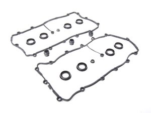 ES#2684755 - 077198025BKT2 - Valve Cover Gasket Set - Left and Right side set - Assembled By ECS - Audi