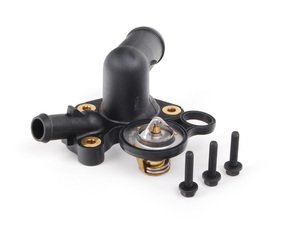 ES#2702798 - 11537596787KT5 - Thermostat Replacement Kit - Thermostat housing and thermostat kit with bolts : Cooper S/JCW - Assembled By ECS - MINI