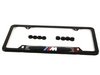 ES#196057 - 82120010404 - "///M" License Plate Frame - Black - Black stainless finish with the ///M logo - Genuine BMW - BMW