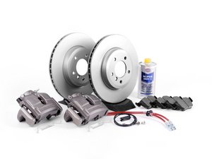 ES#2550474 - 341136463 - OE Front Big Brake Kit (325x25) - Featuring coated blank rotors and Hawk HPS pads! - Assembled By ECS - BMW