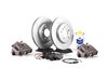 ES#2550609 - 341136464 - OE Front Big Brake Kit (325x25) - Featuring ECS V5 coated slotted rotors and Hawk HPS pads! - Assembled By ECS - BMW