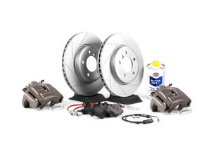 ES#2550609 - 341136464 - OE Front Big Brake Kit (325x25) - Featuring ECS V5 coated slotted rotors and Hawk HPS pads! - Assembled By ECS - BMW