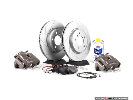 ES#2550609 - 341136464 - OE Front Big Brake Kit (325x25) - Featuring ECS V5 coated slotted rotors and Hawk HPS pads! - Assembled By ECS - BMW