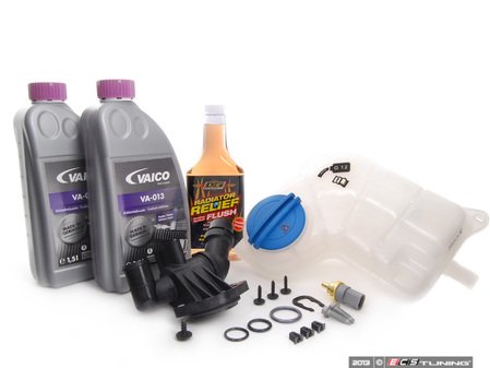 ES#2582027 - 06D121111GKT2 - Cooling System Refresh Kit - Level 2 - Replace your thermostat, temp sensors, and expansion tank after performing a proper coolant system flush! - Assembled By ECS - Audi