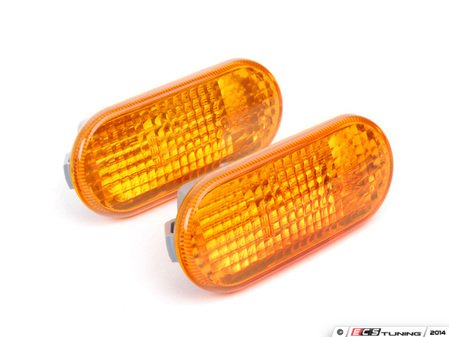 ES#10055 - 3b0998117 - Rough Style Side Marker Set - Amber - (NO LONGER AVAILABLE) - Fender-mounted side markers - Magneti Marelli - 
