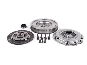 ES#2649767 - 52405618 - Clutch Kit - Single Mass Flywheel - Includes clutch disc, pressure plate, solid flywheel, throw-out bearing, & flywheel mounting hardware. - Valeo - Audi