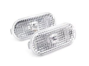 ES#10060 - 1j5998117a - Rough Style Side Marker Set - Clear - (NO LONGER AVAILABLE) - Fender-mounted side markers - Volkswagen Zubehor - 