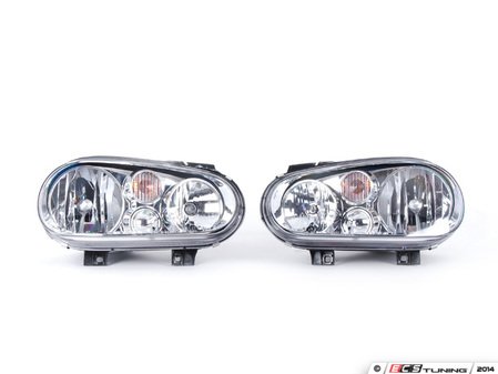 ES#2580876 - 1J0941017BKTNF - OE Headlight Set - Without fog lights, with clear turn signal lenses - TYC-Genera - Volkswagen