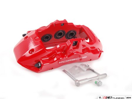 ES#1446175 - 95535142261 - Front Brake Caliper - Red - Right side fitment - Genuine Porsche - Porsche