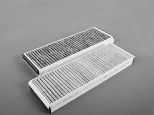 ES#1893886 - 4F0898438C - Cabin Filter / Fresh Air Filter (Charcoal Lined) - Set Of Two - Total of two filters required - Recommended replacement every 12,000 miles - Genuine Volkswagen Audi - Audi