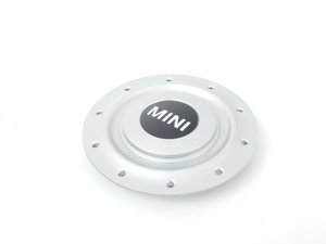 ES#65726 - 36131512572 - Hub Cap With MINI Logo Silver For R84 Wheel - Priced Each - Needed with new wheels or for lost caps - Genuine MINI - MINI