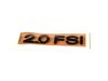 ES#1120111 - 3C0853675SL85 - "2.0FSI" Emblem - Dark Chrome stick on emblem - Genuine European Volkswagen Audi - Audi Volkswagen