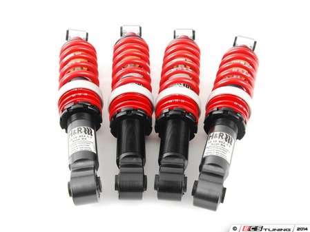 ES#1303505 - 32058-1 - RSS+ Performance Coilover Kit - Ultra lightweight aluminum performance kit. Average lowering of 0.3"-0.75"F 0.75"-1.3"R - H&R - Audi