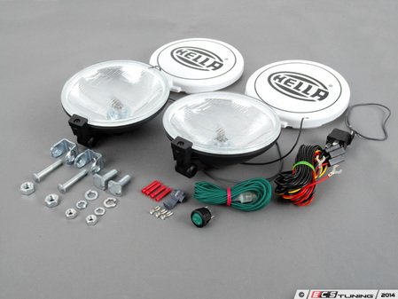 ES#6171 - 76110 - Hella Auxillary/Universal Lamp Kit - 550 Series, 6 3/8" diameter. 12V, 55W, H3 Bulb. - Hella - Audi BMW Volkswagen MINI