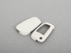 ES#2137974 - 8X0071208U45 - Leather Key Cover - Pearl Silver - (NO LONGER AVAILABLE) - Snap on covering for your switchblade style key - Genuine Volkswagen Audi - 