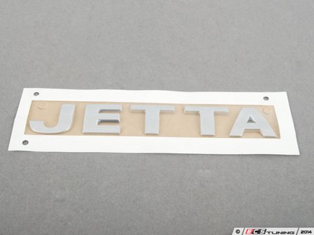 ES#9964 - 1J5853687A739 - "Jetta" Emblem - (NO LONGER AVAILABLE) - Chrome stick on insignia for the rear of your Jetta - Genuine Volkswagen Audi - 