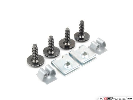 ES#10006 - 1J0998237KT - Belly Pan Installation Hardware Kit - Includes 4 clips and screws - Assembled By ECS - Volkswagen
