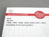ES#5096 - AB55 - Audi B5 A4/S4 (1996-2002) DVD-ROM Service Manual - (NO LONGER AVAILABLE) - A comprehensive must-have for any do-it-yourselfer. - Bentley - 