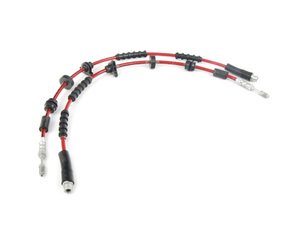 ES#3525101 - 002563ECS03 - Exact-Fit Stainless Steel Brake Lines - Front - DOT-compliant kit to improve pedal feel in your vehicle. - ECS - BMW