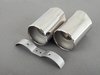 ES#196120 - 82120410150 - Exhaust Pipe Tips Chrome Sport - Pair - (NO LONGER AVAILABLE) - Chrome pair of straight round exhaust pipe tip - Genuine MINI - 