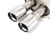 ES#2681784 - 140397 - Cat Back Exhaust - 2.5" stainless steel with dual 3.2" polished stainless tip - Borla - Volkswagen