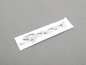 ES#3438 - 1C0853675GX2 - Sport Emblem - Chrome - Stick-on emblem that can be placed on most flat surfaces - Genuine Volkswagen Audi - Audi Volkswagen