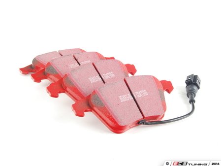ES#520522 - DP31946C - RedStuff Performance Brake Pads - Front (With Wear Sensors) - A high performance street pad, featuring Kevlar technology. Includes brake pad wear sensors. - EBC - Audi Volkswagen