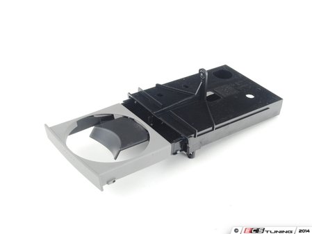 ES#298589 - 1C0862531L3SG - Rear Cup Holder - Flannel Gray - Found in the back of the console - Genuine Volkswagen Audi - Volkswagen