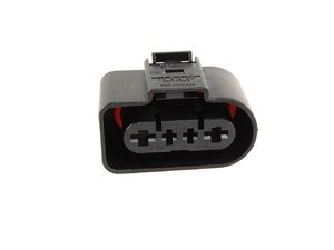 ES#310590 - 1J0919231 - Flat contact Housing - Priced Each  - Replacement 4-pin flat contact housing - Genuine Volkswagen Audi - Volkswagen