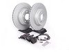 ES#4883298 - 34356789445SLKT2 - Performance Rear Brake Service Kit - Featuring ECS V5 cross drilled and slotted rotors and ECS EP24 "Enthusiast Performance" brake pads. - Assembled By ECS - BMW