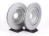 ES#4883298 - 34356789445SLKT2 - Performance Rear Brake Service Kit - Featuring ECS V5 cross drilled and slotted rotors and ECS EP24 "Enthusiast Performance" brake pads. - Assembled By ECS - BMW