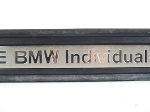 ES#123543 - 51478046480 - BMW individual door sill cover - right - BMW Individual, to set your car apart - Genuine BMW - BMW