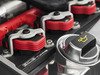 ES#2713421 - 002598ECS04AKT - 2.0T Coil Pack Conversion Kit - Stage 2 - Includes wrinkle black conversion plate -w- red 2.0T coils and silver hold down kit - Assembled By ECS - Audi Volkswagen